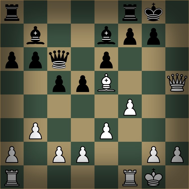 White to move in The Double Bishop Sacrifice